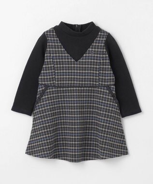 組曲 KIDS 【90-100㎝】チェックワンピース