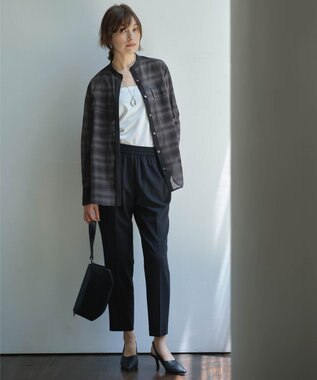 ICB L 【接触冷感・UVケア・速乾・洗える】カップ付きサテンキャミソール オフホワイト系