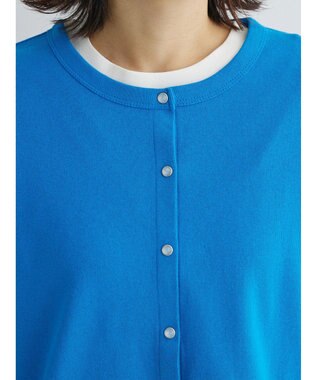 Green Parks リブカットカーディガン Blue