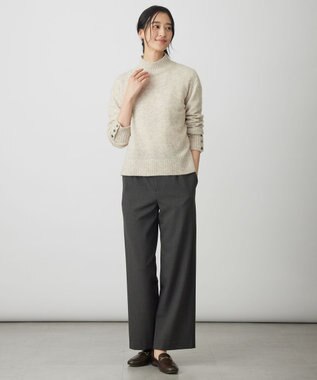 J.PRESS LADIES SOFTサーモ2way ストレート パンツ チャコール系