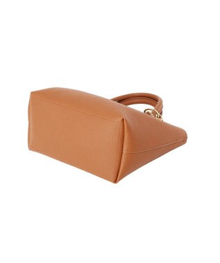 earth music&ecology 【軽量】チャーム付きミニトートバッグ Camel