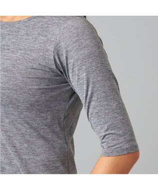 Chacott Chacott BALANCE ドライストレッチデザインTシャツ グレー杢