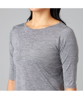 Chacott Chacott BALANCE ドライストレッチデザインTシャツ グレー杢