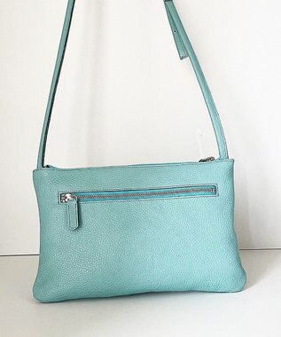 Hekhèr Le Style de Vie 新色追加【日本製】シュリンクレザー スクエアショルダーバッグ スカイブルー