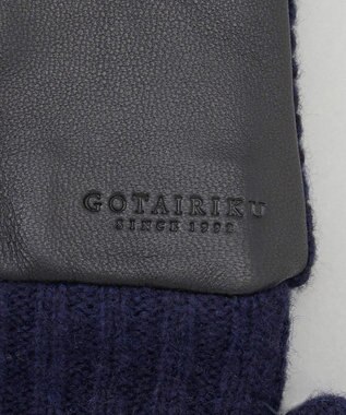 GOTAIRIKU 【スマホ対応】鹿の子ニット グローブ ネイビー系