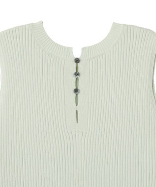 earth music&ecology 前後2WAYスリット釦タンクトップ Mint