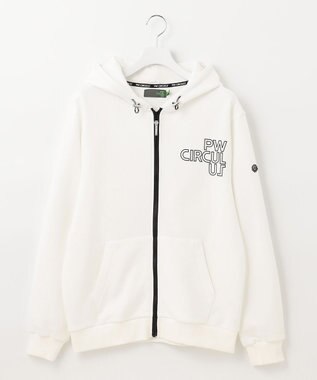 PW CIRCULUS 【MEN】アスレジャー 裏毛 ジップアップ パーカー ホワイト系