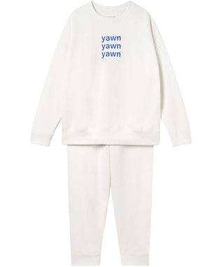 une nana cool 【綿100%】あくびのお嬢さんの裏毛プルオーバー