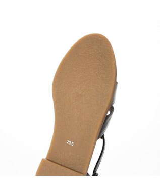 ing <ing>【WEB限定】グルカフラットサンダル ブラックカタオシ