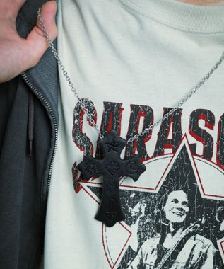 WEGO 【ユニセックス着用ITEM】MPUエンボスロゴクロスネックレス