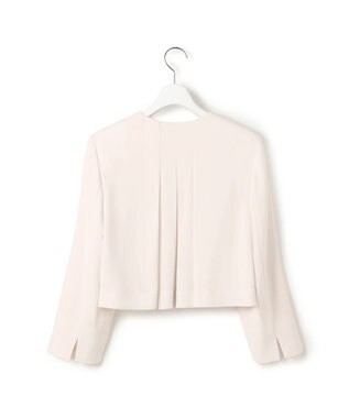 23区 S 【APPLAUDIR】クリアジョーゼット コンパクトタックジャケット ベージュ系