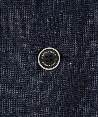JOSEPH ABBOUD 【清涼感/軽量】リネンTOPピケ ジャケット ネイビー系