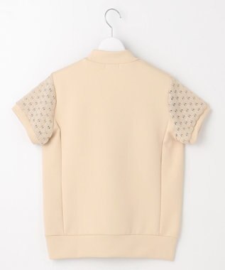 23区GOLF 【WOMEN】【UVケア・吸水速乾】レース袖 モックネックシャツ ベージュ系