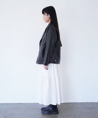 woadblue ライダースジャケット BLACK