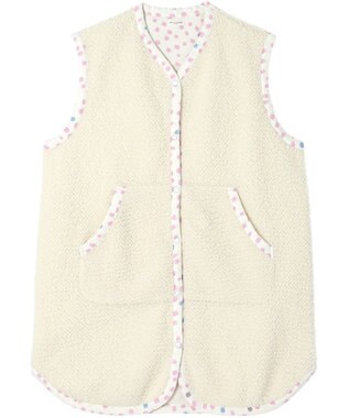 tsumori chisato SLEEP ツモリチサト ベスト ルームウェア フリース(表生地) 綿(肌側) tsumori chisato SLEEP URW153 /ワコール アイボリー