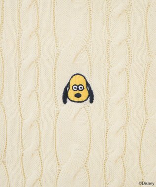 earth music&ecology Ｄｉｓｎｅｙ×Ｓｅｉｊｉ　Ｍａｔｓｕｍｏｔｏ刺繍ニット Yellow