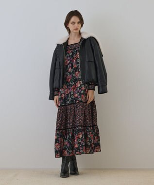 ボタニカルティアードワンピース