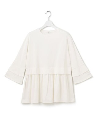 23区 【SLOW/好評につき新色追加】エフォートレス デザインTシャツ ホワイト系