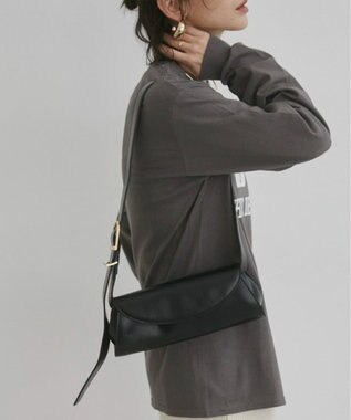WEGO 【ANGIE VINTAGE】ロールショルダーBAG ブラック