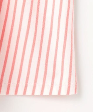 組曲 KIDS 【UVケア】【150-160㎝】マリンボーダー チュニック コーラル