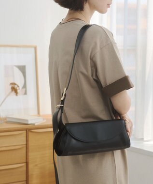 WEGO 【ANGIE VINTAGE】ロールショルダーBAG ブラック