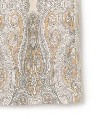 23区 【洗える】Rattiドローイングペイズリープリント スカート ベージュプリント