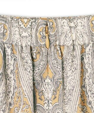 23区 【洗える】Rattiドローイングペイズリープリント スカート ベージュプリント