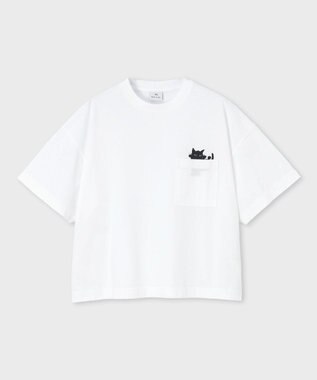 Paul Smith キャットプリント 半袖Tシャツ ホワイト