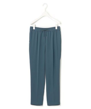 ICB 【洗える】 ライトダブルクロス ドロストパンツ ダルブルー系