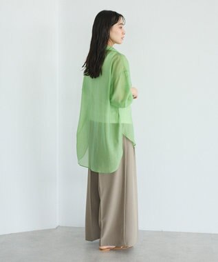 CRAFT STANDARD BOUTIQUE シアーハオリシャツ Light Gray