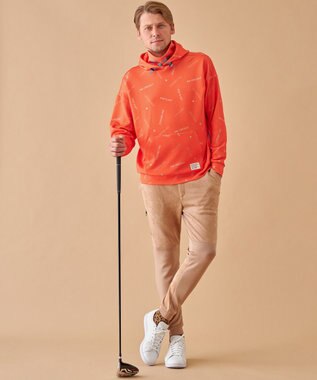 PW CIRCULUS 【 伸縮性あり 】【MEN】 LOGO  ネックウォーマー付フーディ オレンジ系5