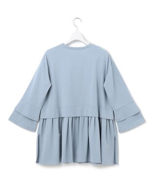 23区 L 【SLOW/好評につき新色追加】エフォートレス デザインTシャツ ダルブルー系