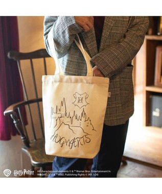 ing <ing>【ハリー・ポッターコラボレーション】ホグワーツデザイントートバッグ アイボリービー
