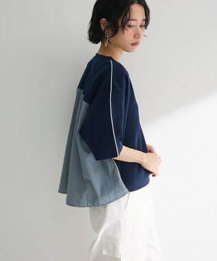 Green Parks ナイロンドッキングポンチラインプルオーバー Navy