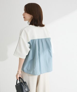 Green Parks ナイロンドッキングポンチラインプルオーバー Ivory