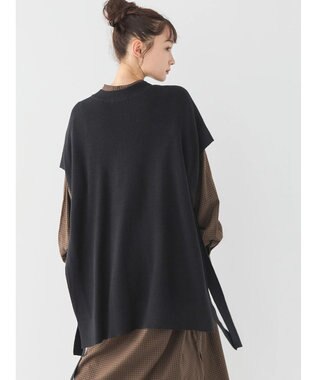 AMERICAN HOLIC ＳＥＴ　シャツワンピース＋ニットベスト Black