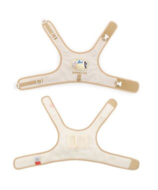 PET PARADISE リサとガスパール 保冷剤付き クール ハーネス 《シトラス柄》  Ｓ 小型犬 ベージュ