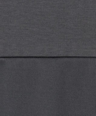 ICB L 【接触冷感・UVケア・洗える】シルケットスムースコンビ Tブラウスカットソー チャコール系