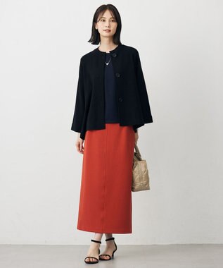 J.PRESS LADIES ラメ針抜き カットソー ネイビー系