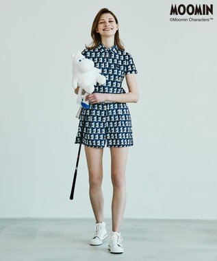 23区GOLF 【WOMEN】【MOOMIN COLLECTION】ムーミン 総柄プリント キュロットパンツ ネイビー系5