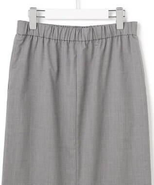 ICB 【洗える】T/Wブロード ナロースカート ライトグレー系