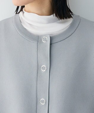 Green Parks リングドットニットコーディガン Gray