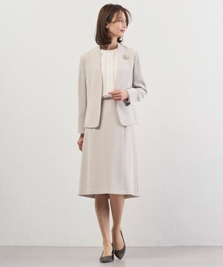 J.PRESS LADIES S ヌーディスバックサテン ブラウス アイボリー系