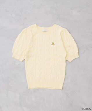 earth music&ecology Ｄｉｓｎｅｙ×Ｓｅｉｊｉ　Ｍａｔｓｕｍｏｔｏ刺繍ニット Yellow