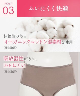 Wing サニタリーショーツ　羽根付きナプキン対応　はきこみ丈ふつう　ウイング／ワコール　EC8500 ブラウン