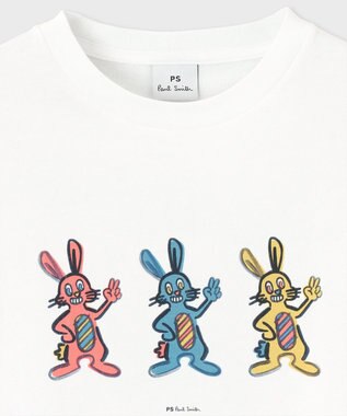 Paul Smith ラビットトリオ 半袖Tシャツ ホワイト