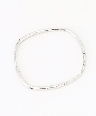 自由区 フレームスクエア バングル シルバー系