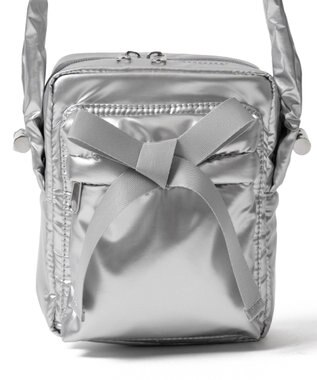 WEGO リボンギャザーミニショルダー シルバー