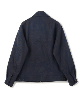 JOSEPH HOMME 【HIGH GRADE LINE】フォークアートジャガード　ジップアップブルゾン ブラック系