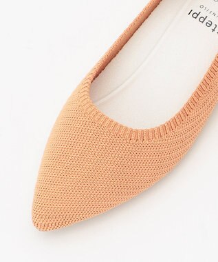 steppi 【洗える/撥水】NEWライン ポインテッド パンプス ライト オレンジ